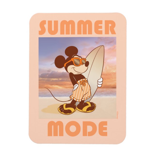Mickey Mouse | Beach Summer Mode Magnet (Vertical)