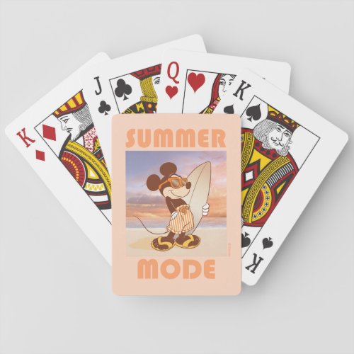 Mickey Mouse | Beach Summer Mode Poker Cards