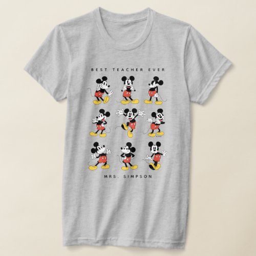 Mickey Mouse  Best Teacher Ever T_Shirt