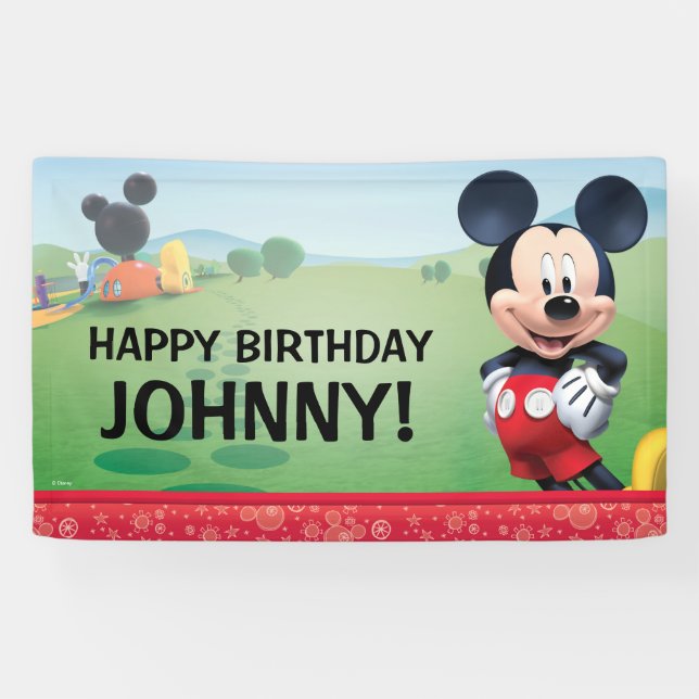 Mickey Mouse Birthday Banner (Horizontal)