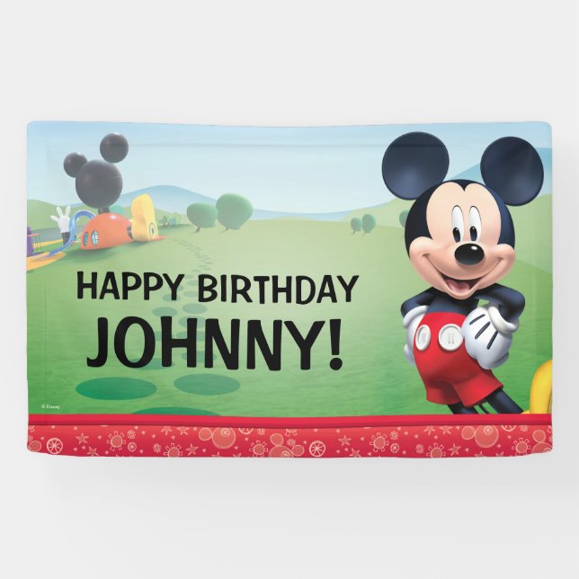 Mickey Mouse Birthday Banner (Horizontal)