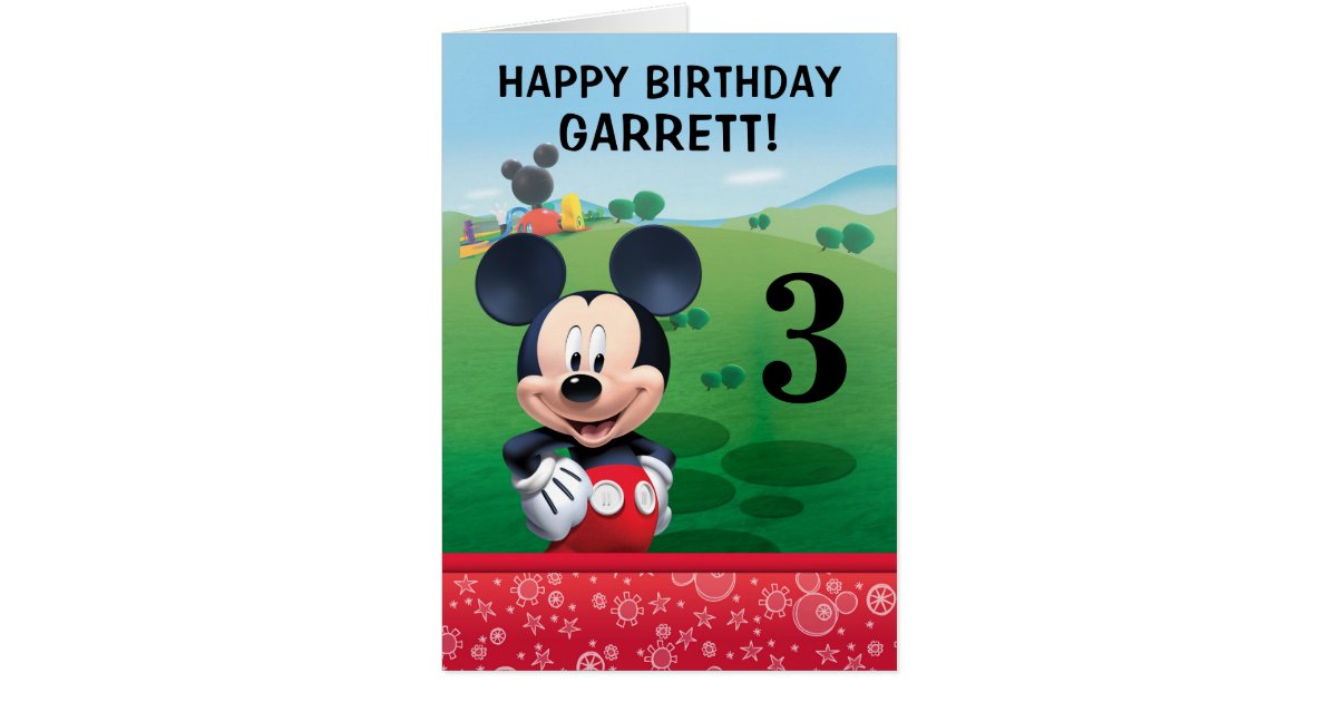 mickey mouse birthday cards