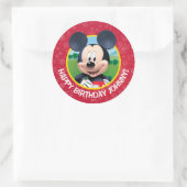 Mickey Mouse Birthday Classic Round Sticker (Bag)