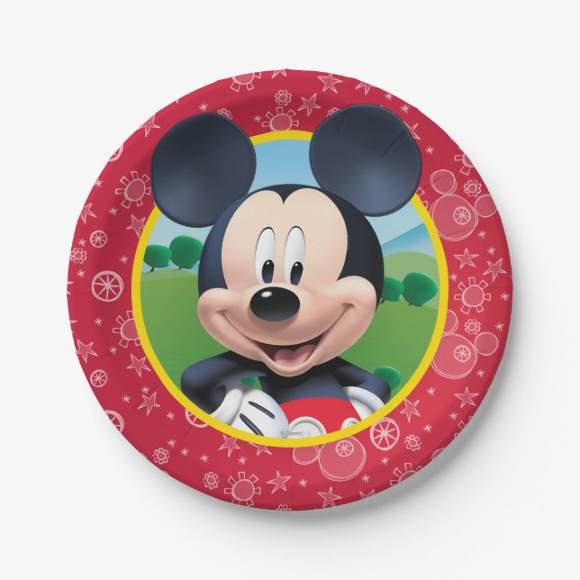 Mickey Mouse Birthday Paper Plates (Front)