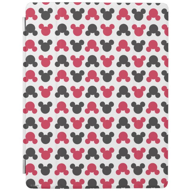 Mickey Mouse | Black and Red Pattern iPad Smart Cover (Front)