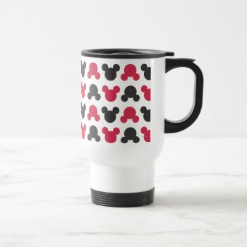 Mickey Mouse | Black And Red Pattern Travel Mug by MickeyAndFriends at Zazzle