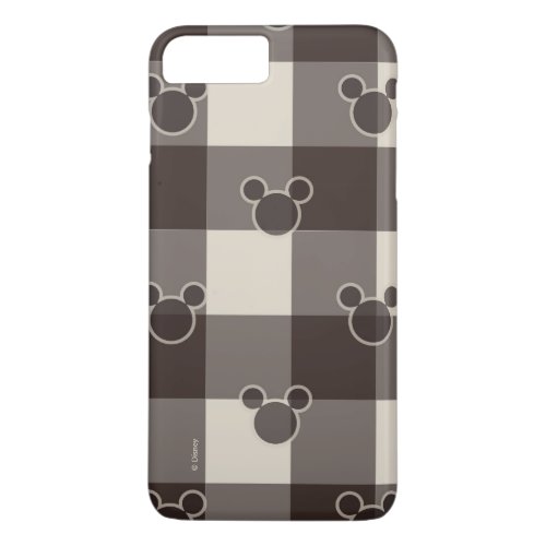 Mickey Mouse  Brown Plaid Pattern iPhone 8 Plus7 Plus Case