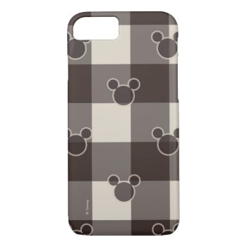 Mickey Mouse | Brown Plaid Pattern Iphone 8/7 Case by MickeyAndFriends at Zazzle