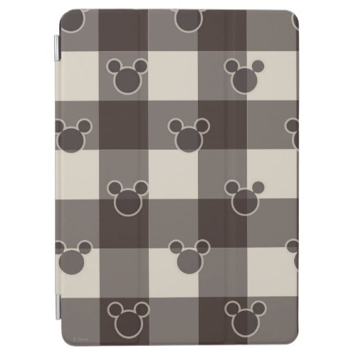 Mickey Mouse  Brown Plaid Pattern iPad Air Cover