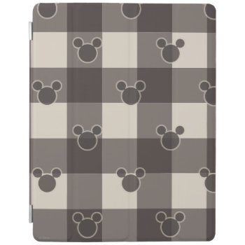 Mickey Mouse | Brown Plaid Pattern Ipad Smart Cover by MickeyAndFriends at Zazzle