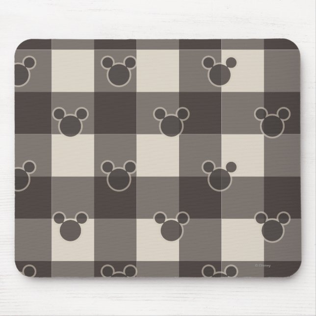 Mickey Mouse | Brown Plaid Pattern Pad (Front)