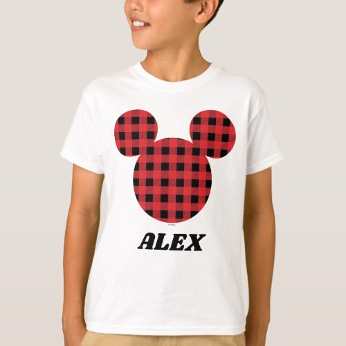 Mickey Mouse  Buffalo Plaid Brother T_Shirt