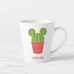 Mickey Mouse Cactus Icon Latte Mug