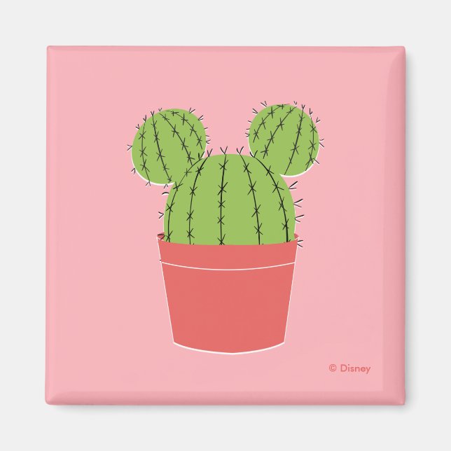 Mickey Mouse Cactus Icon Magnet (Front)