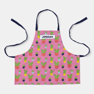 Mickey Mouse Cactus Icon Pattern Apron