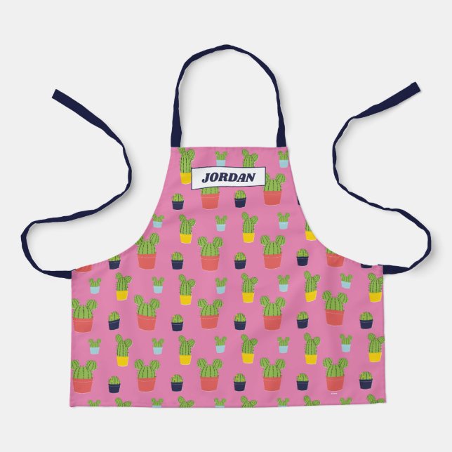 Mickey Mouse Cactus Icon Pattern Apron (Front)