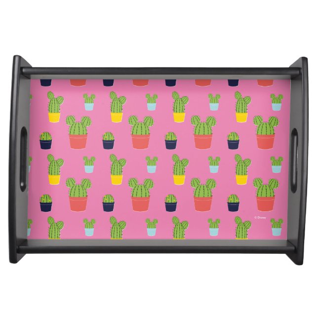 Mickey Mouse Cactus Icon Pattern Serving Tray (Front)
