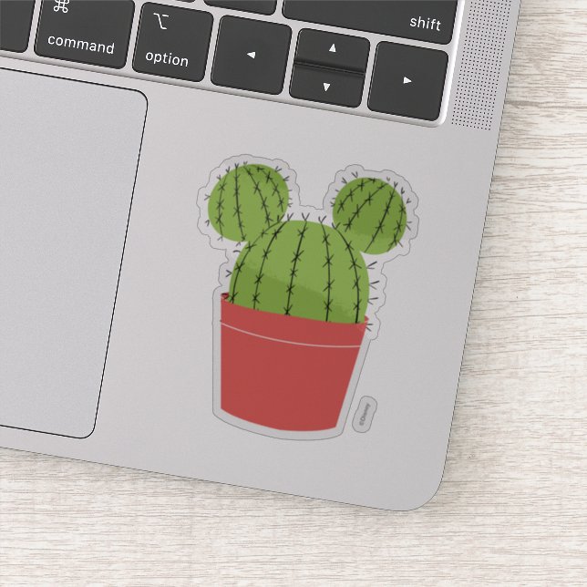 Mickey Mouse Cactus Icon Sticker (Detail)
