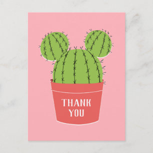 Mickey Mouse Cactus Icon   Thank You Postcard
