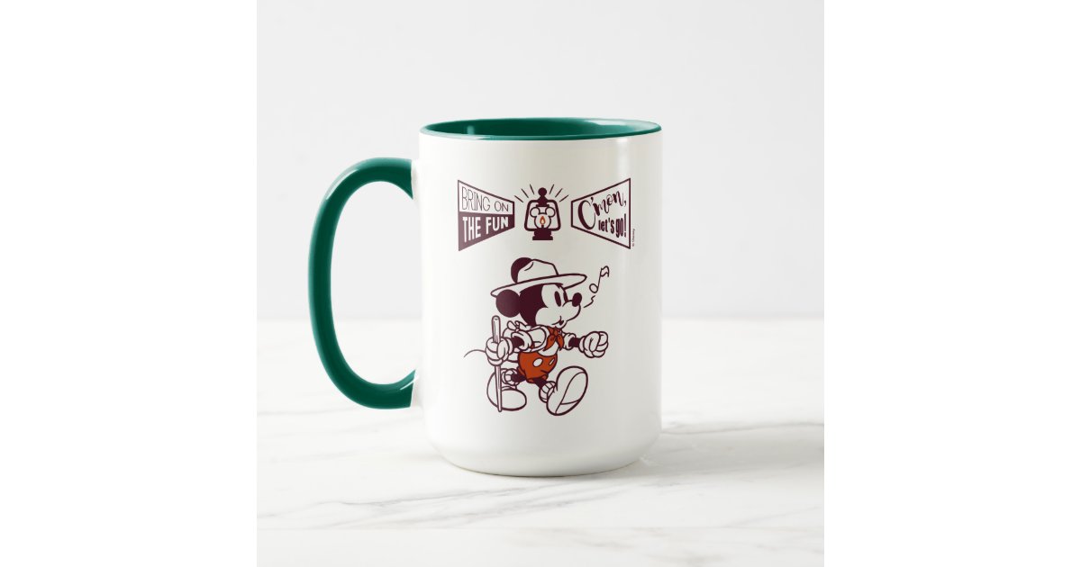 Mickey Mouse Gold Handle 11 oz. Mug - Entertainment Earth