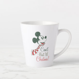 Mickey Mouse   Can't Wait 'til Christmas! Latte Mug
