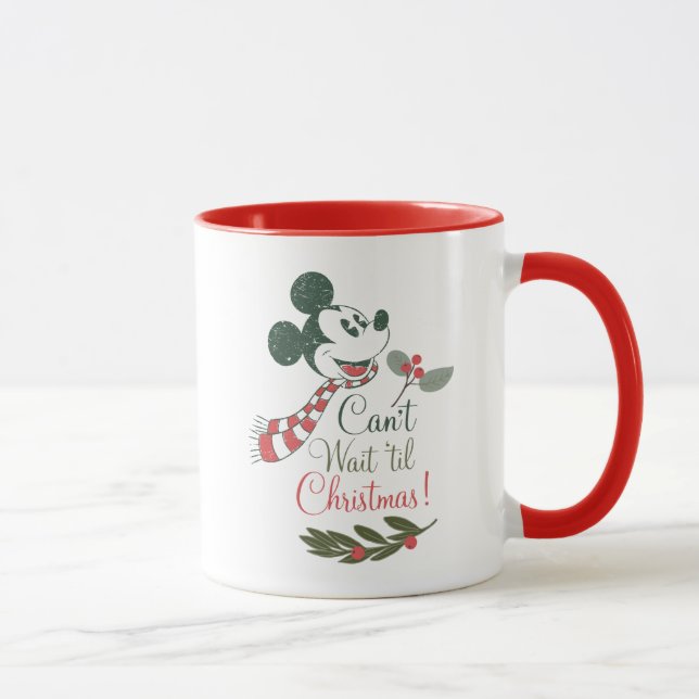 Mickey Mouse | Can't Wait 'til Christmas! Mug (Right)