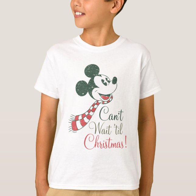 Mickey Mouse | Can't Wait 'til Christmas! T-Shirt (Front)