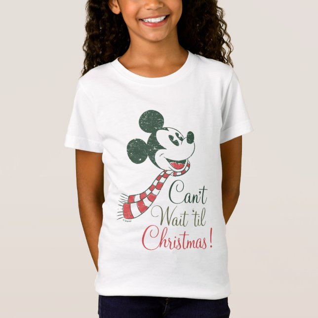 Mickey Mouse | Can't Wait 'til Christmas! T-Shirt (Front)