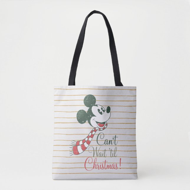 Mickey Mouse | Can't Wait 'til Christmas! Tote Bag (Front)