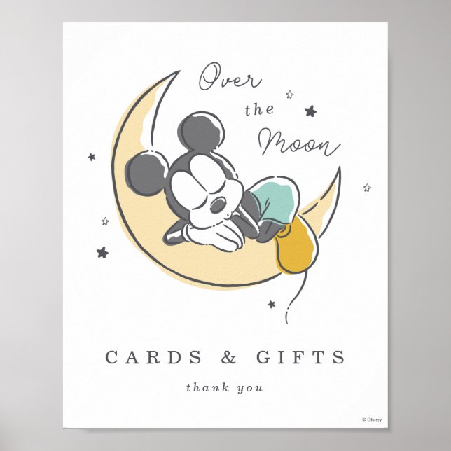 Mickey Mouse Cards & Gifts Table Sign (Front)