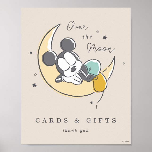 Mickey Mouse Cards & Gifts Table Sign (Front)