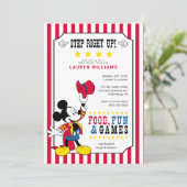 Mickey Mouse | Carnival Baby Shower Invitation (Standing Front)
