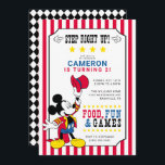 Mickey Mouse | Carnival Birthday  Invitation<br><div class="desc">Invite all your family and friends to your child's birthay with these Carnival themed Mickey Mouse Birthday invitations. Personalize by adding all your party details!</div>