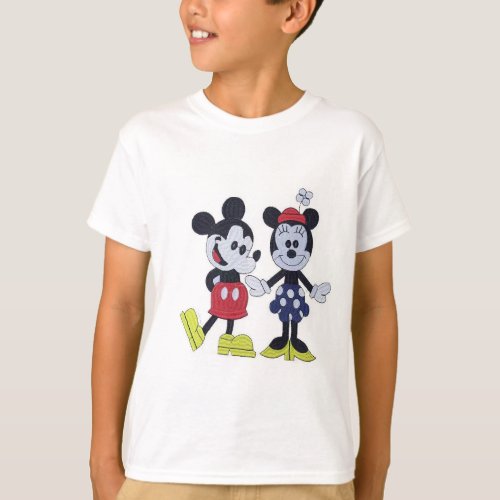 Mickey mouse cartoon cute design graphic t_shirt c