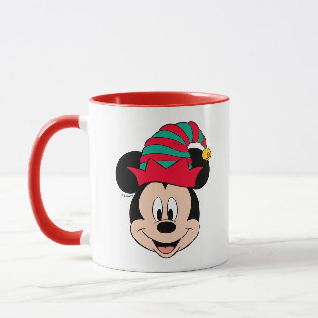 Mickey Mouse | Christmas Elf Hat Mug (Left)