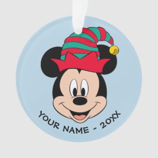 Mickey Mouse | Christmas Elf Hat Ornament