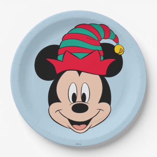 Mickey Mouse | Christmas Elf Hat Paper Plates