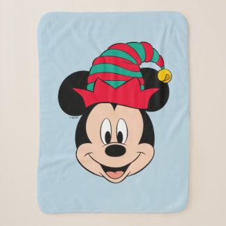 Mickey Mouse | Christmas Elf Hat Sherpa Blanket