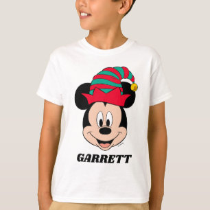 Mickey Mouse   Christmas Elf Hat T-Shirt