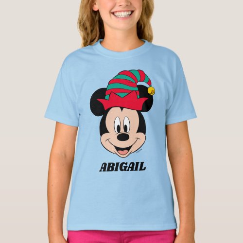 Mickey Mouse  Christmas Elf Hat T_Shirt