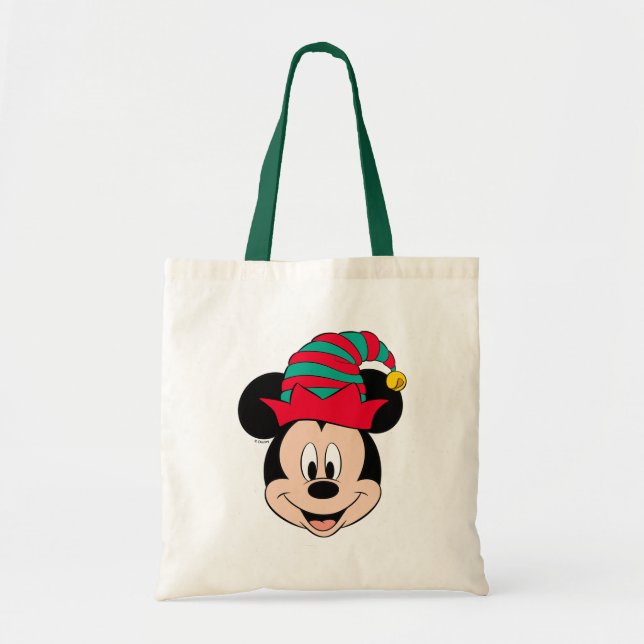 Mickey Mouse | Christmas Elf Hat Tote Bag (Front)