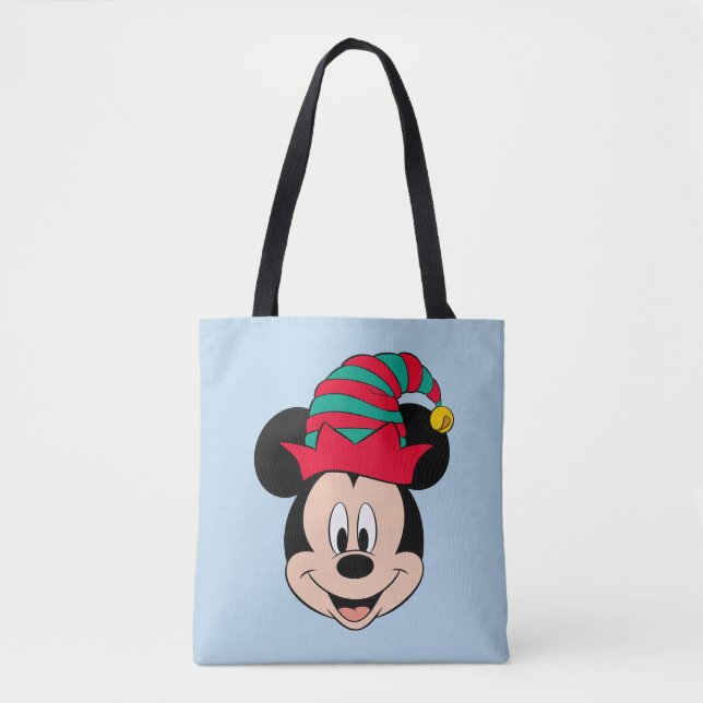 Mickey Mouse | Christmas Elf Hat Tote Bag (Front)