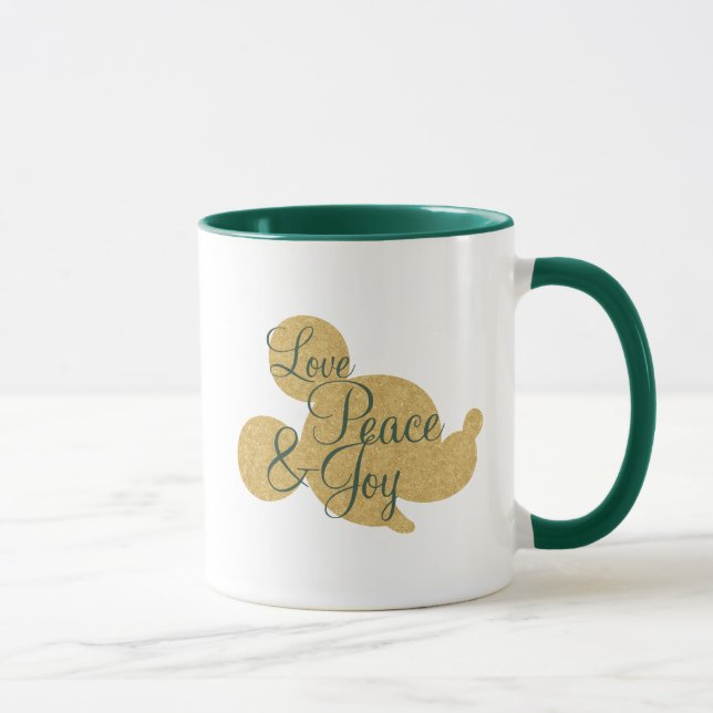 Mickey Mouse | Christmas Love, Peace & Joy Mug (Right)