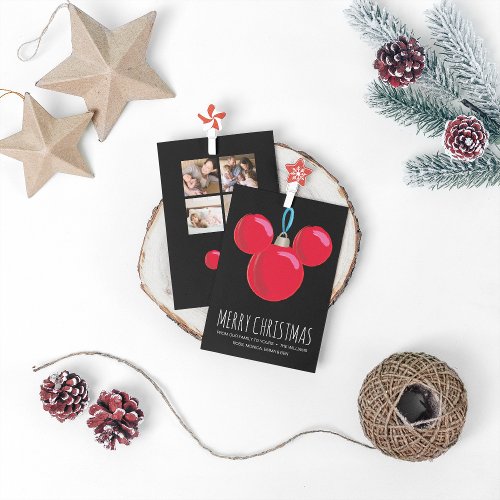 Mickey Mouse Christmas Ornament Holiday Card