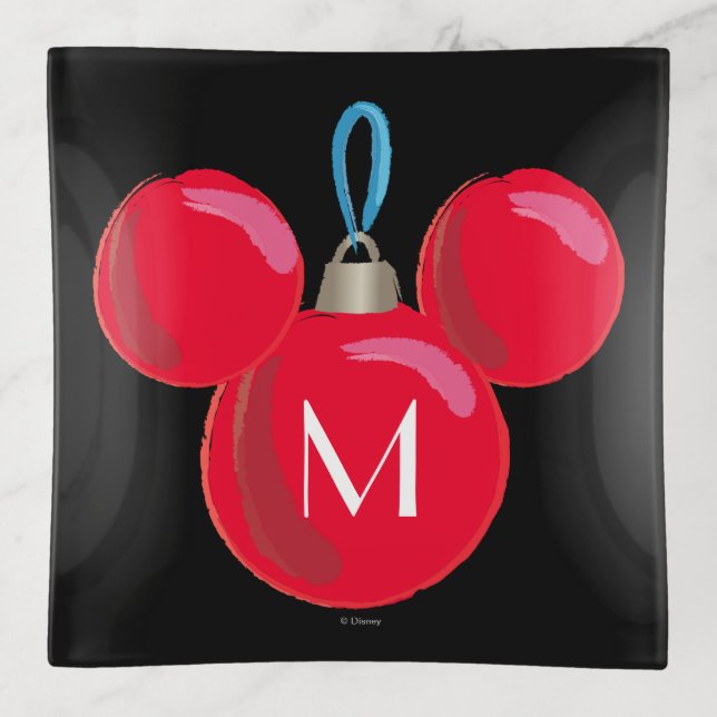 Mickey Mouse Christmas Ornament Trinket Tray (Front)