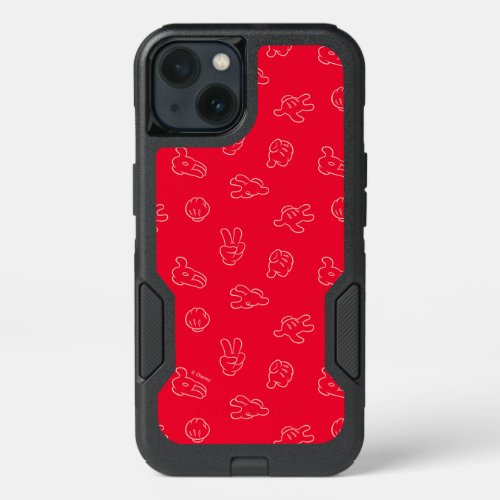 Mickey Mouse  Classic Icon Red Pattern iPhone 13 Case