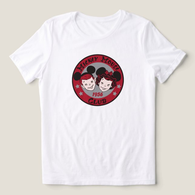 Mickey Mouse Club 1956 logo Tri-Blend Shirt (Design Front)