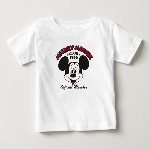 Mickey Mouse Club 1956 Official Member Baby T_Shirt