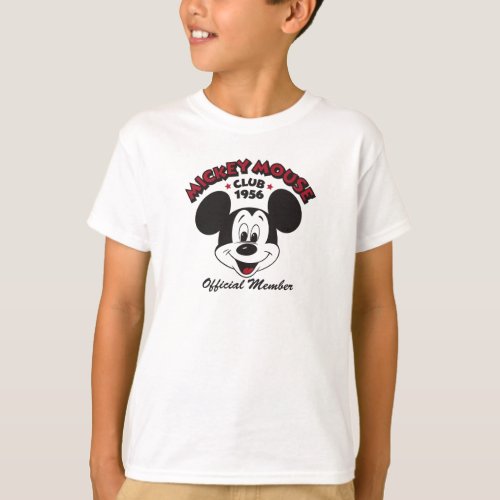Mickey Mouse Club 1956 Official Member T_Shirt