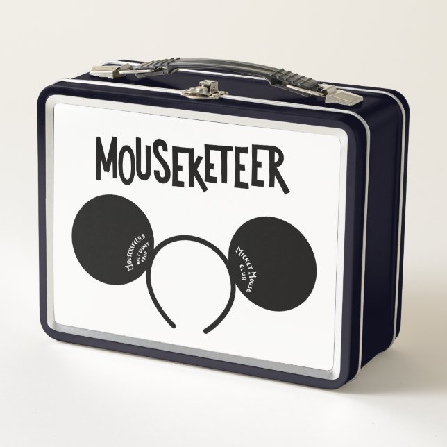 Mickey Mouse Club Ears Metal Lunch Box (Front)